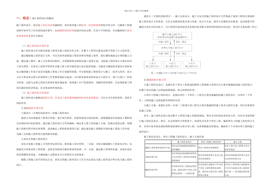 施工组织设计讲座_第1页