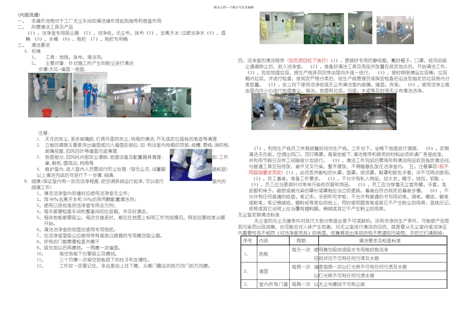 无尘车间保洁操作流程_第1页