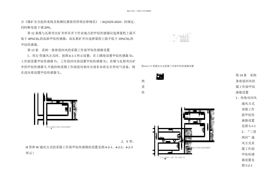 晋城煤业集团矿井安全监控系统传感器设置规范_第2页