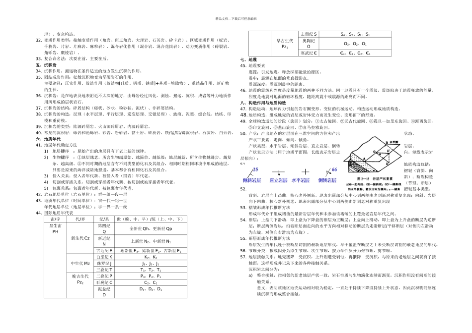 普通地质学复习概要_第2页
