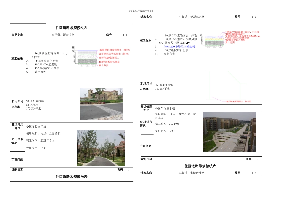 景观标准小区道路_第1页