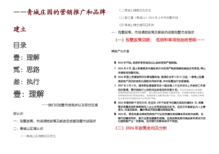 月日成都青城庄园的营销推广和品牌建立