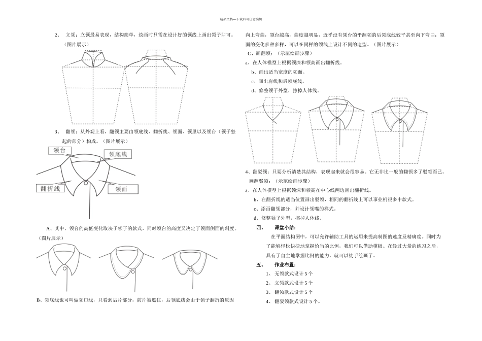 服装平面款式图——领子的绘制_第2页