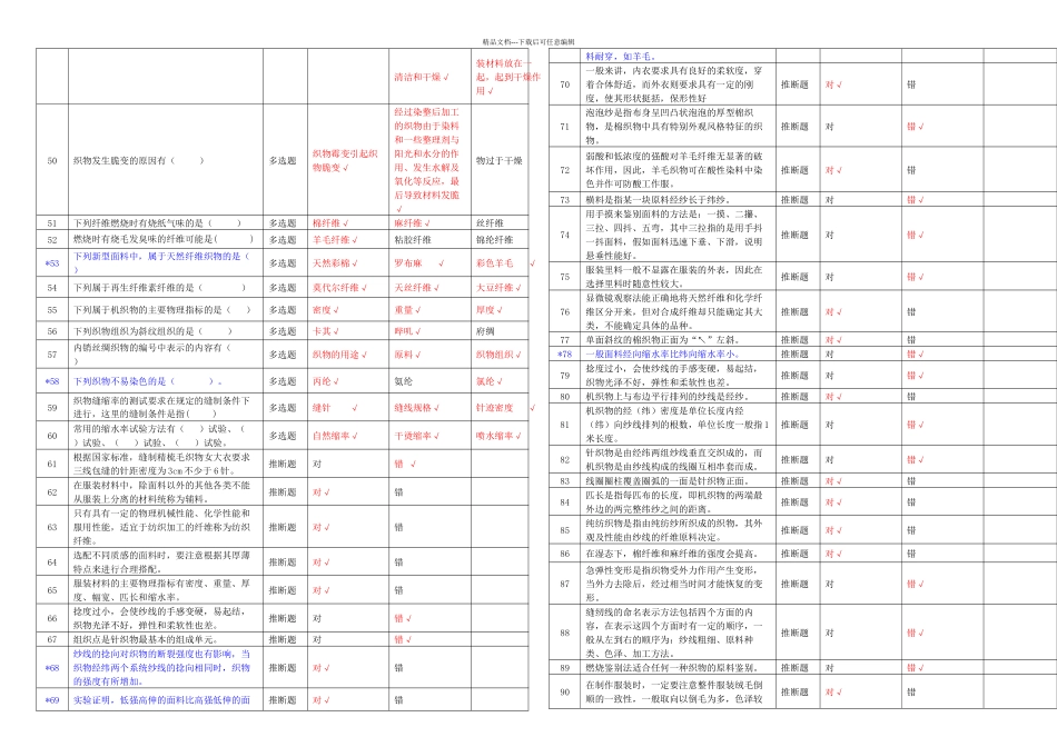 服装设计定制工国赛理论题附答案_第2页