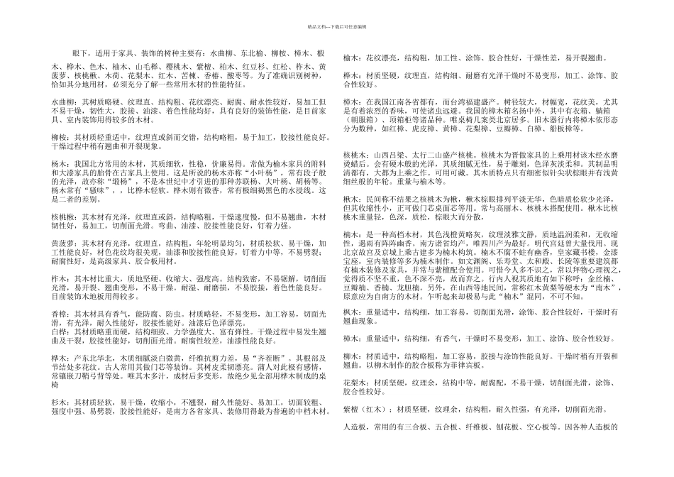木材种类大全_第1页