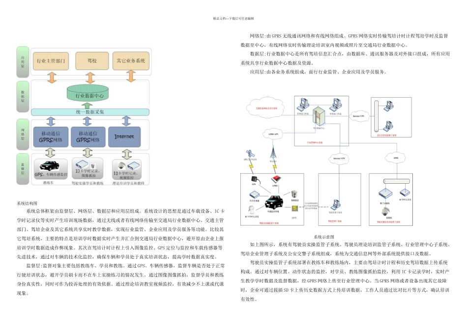 机动车驾驶员计时计程培训管理系统建设方案_第1页