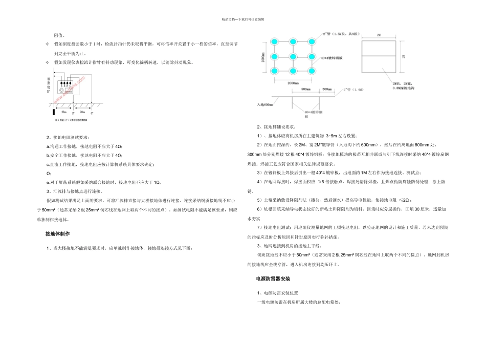 机房防雷接地系统施工工艺_第3页