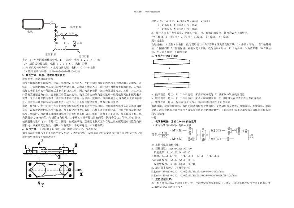 机械制造技术基础考试总复习打印_第2页