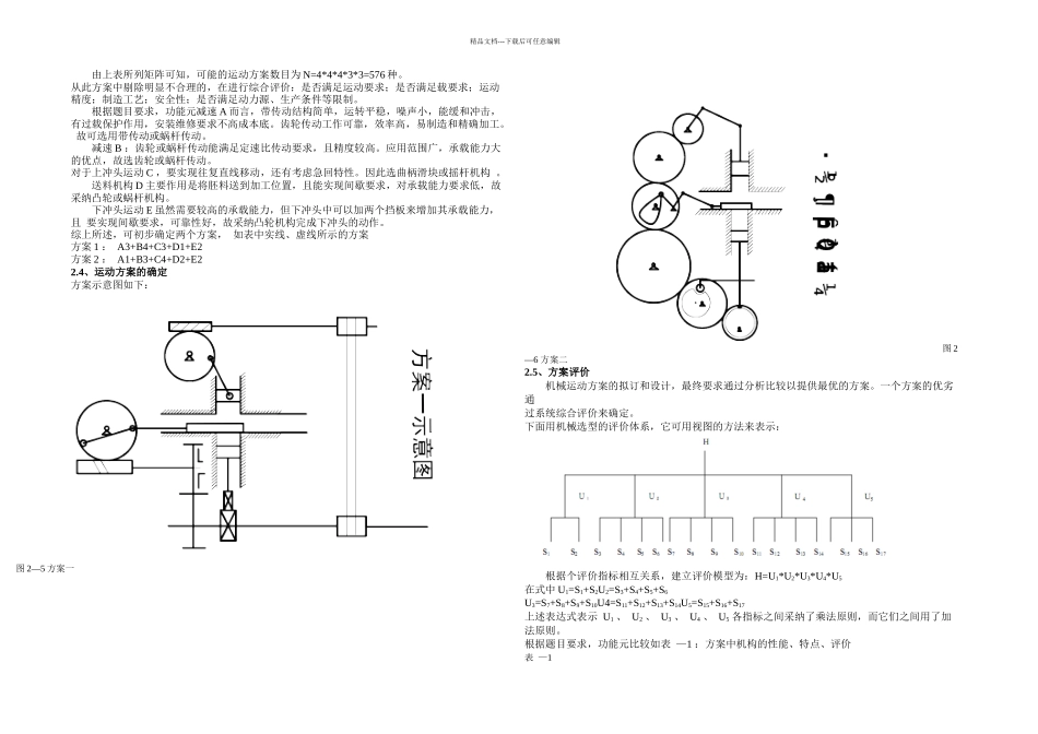 机械原理干粉压片机设计说明书_第3页