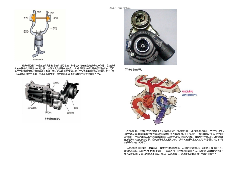 机械增压涡轮增压燃油添加剂缸内直喷发动机_第1页