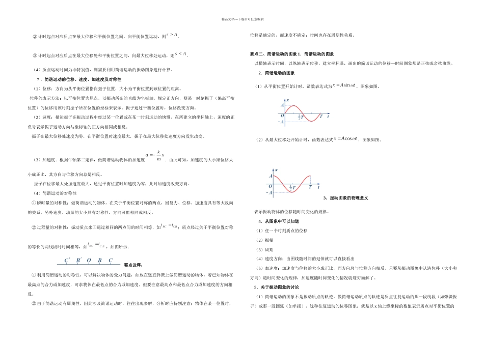 机械振动章末知识梳理_第2页