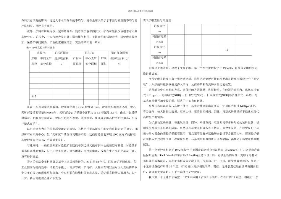 机械毕业设计论文高炉无料钟炉顶布料器设计全套图纸_第2页