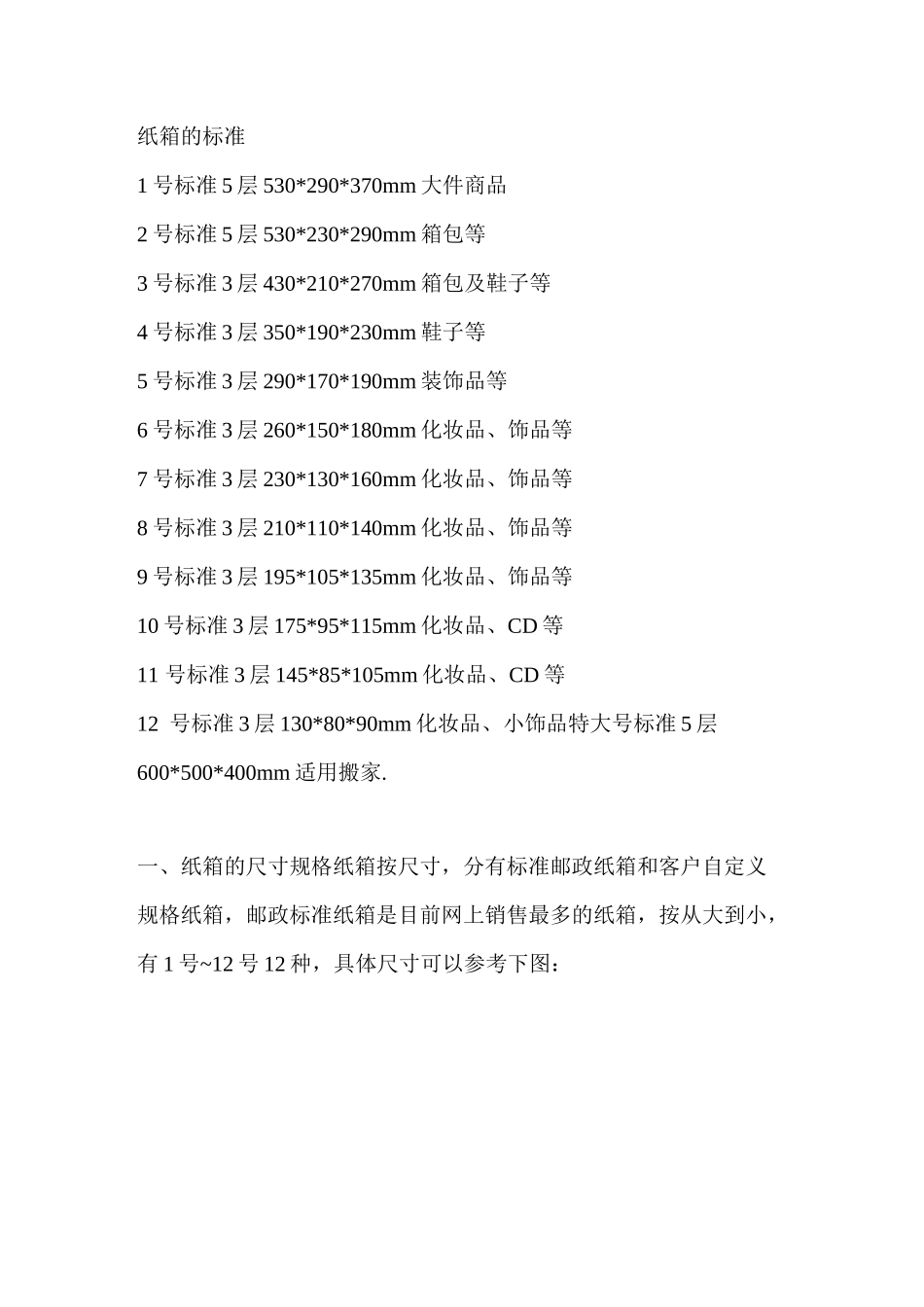 物流纸箱规格_第1页