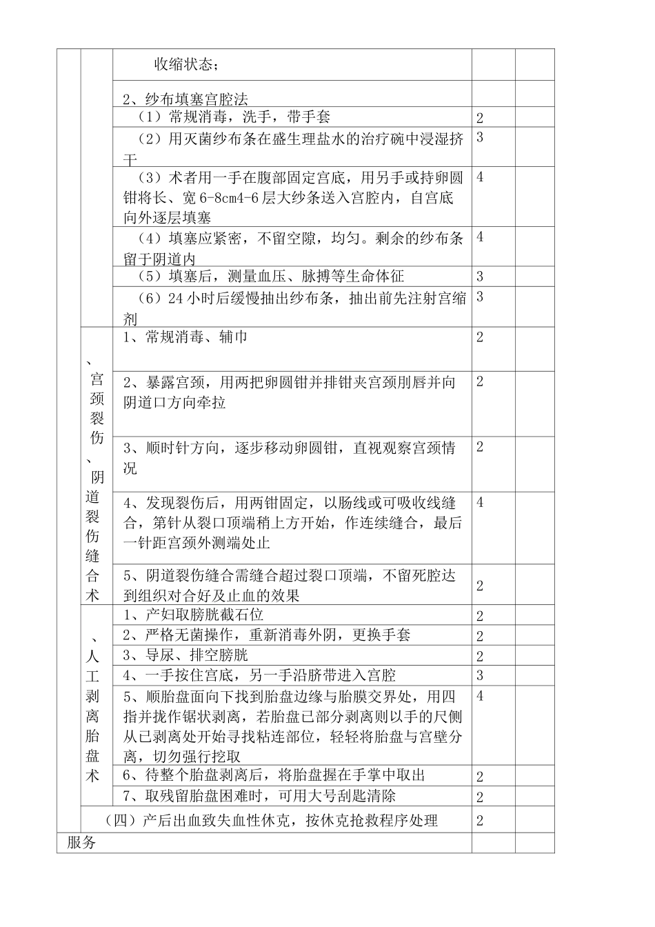 产后出血操作评分_第3页