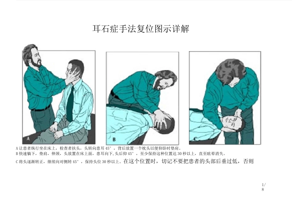 耳石症手法复位图示详解文选_第1页
