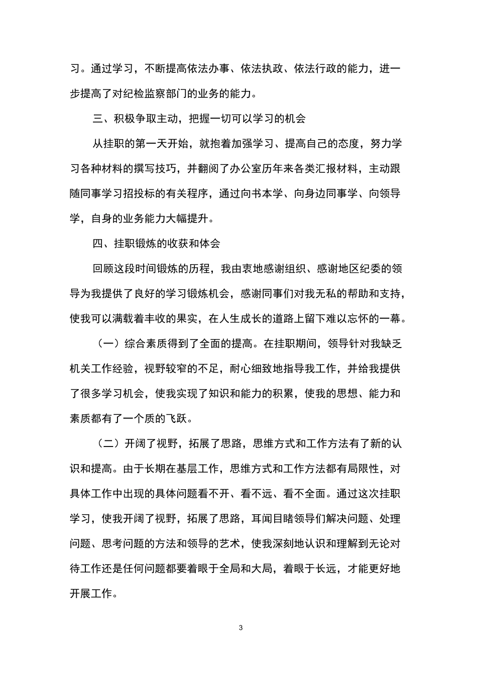 挂职锻炼个人工作总结_第3页