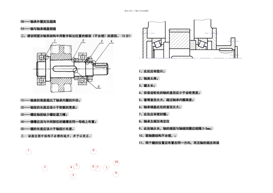 机械设计轴承改错题_第2页