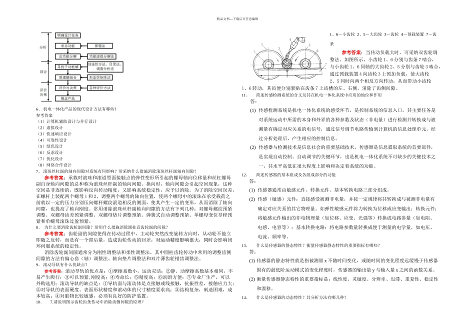机电一体化系统设计主观题复习提纲_第2页