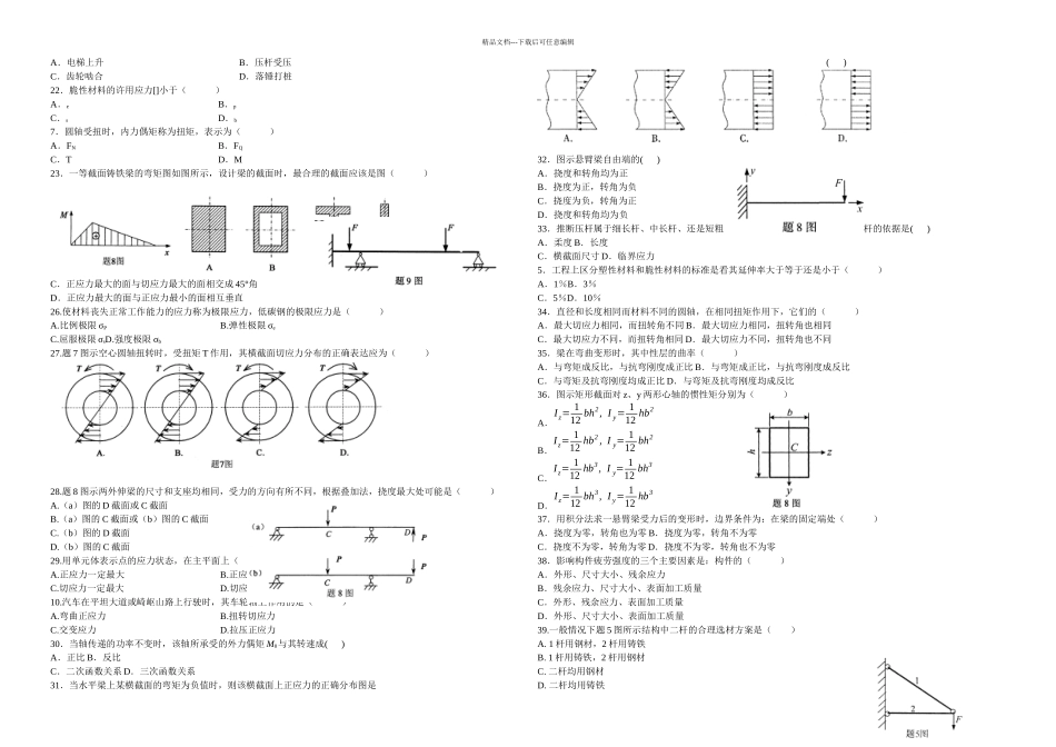 材料力学复习汇总_第2页