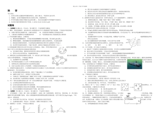 杭州西湖区科学一模含答案