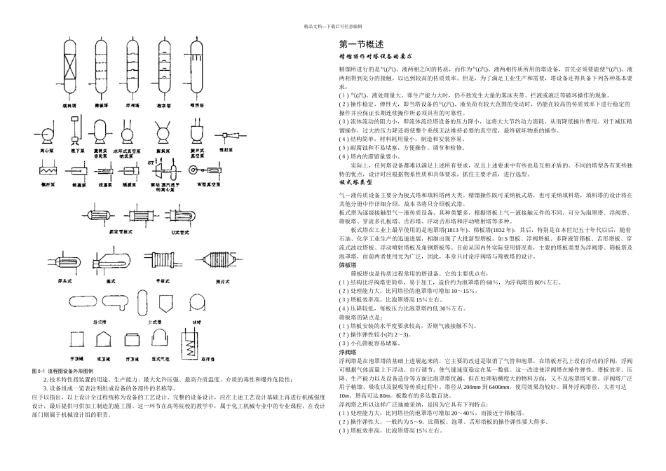 板式精馏塔的课程设计_第3页