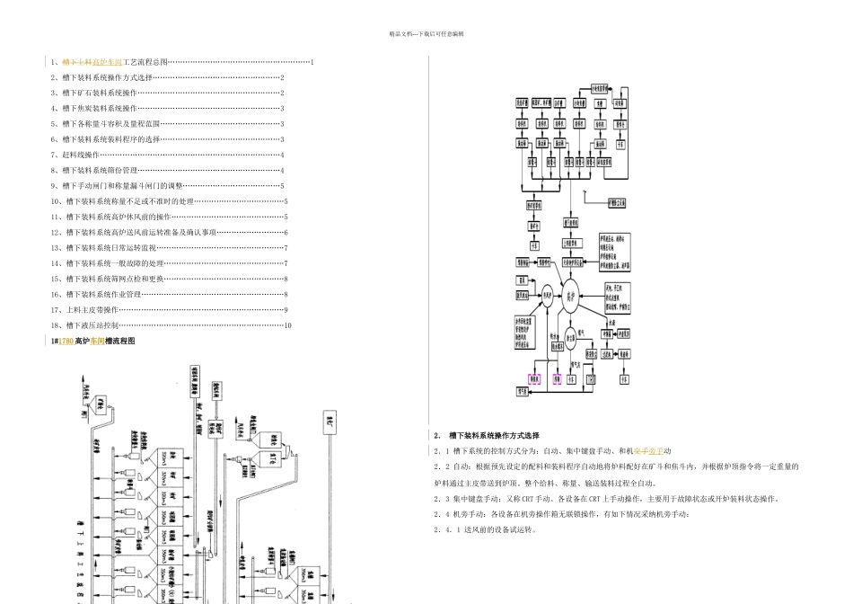 某公司m高炉槽下技术操作规程_第1页