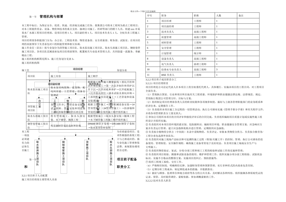 某市水厂水源工程施工组织设计_第3页