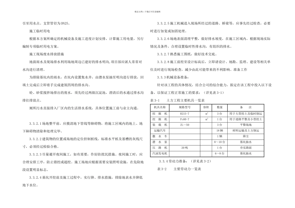 某镇场地平整及道路施工方案_第3页