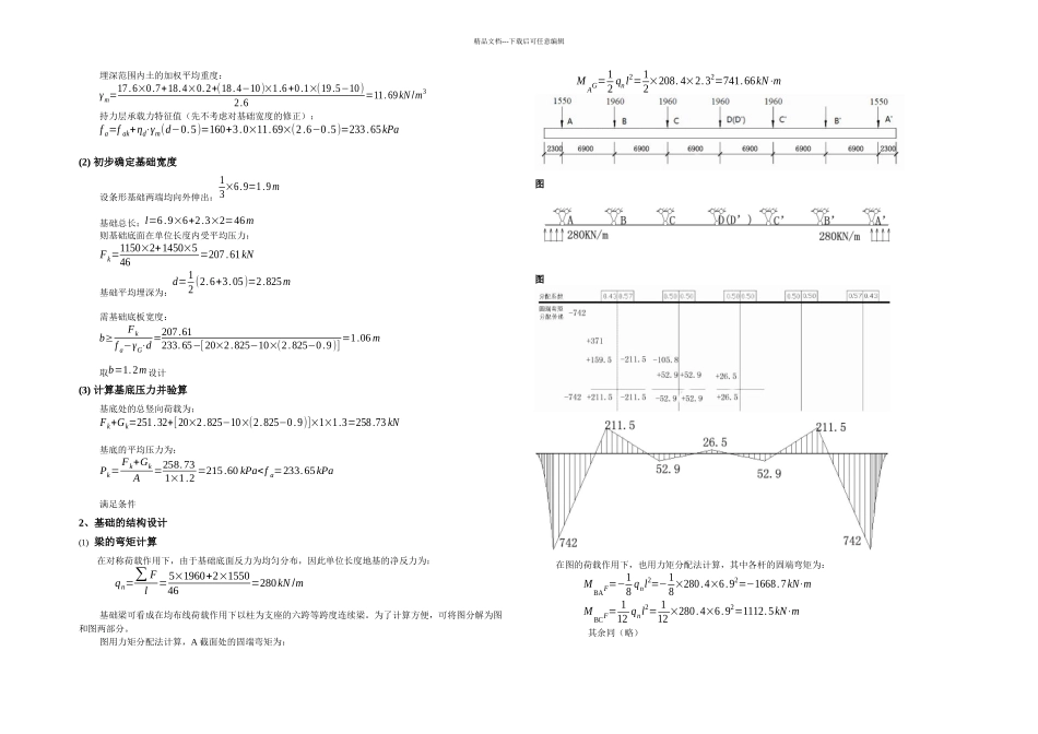 柱下条形基础设计_第2页