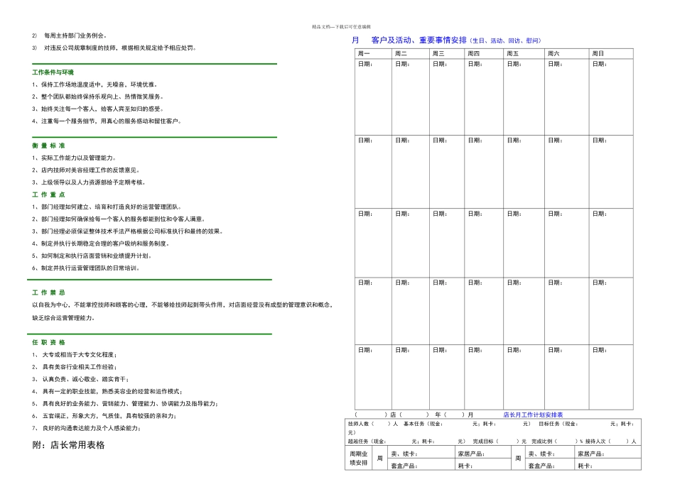 标准美容院岗位职责描述_第2页