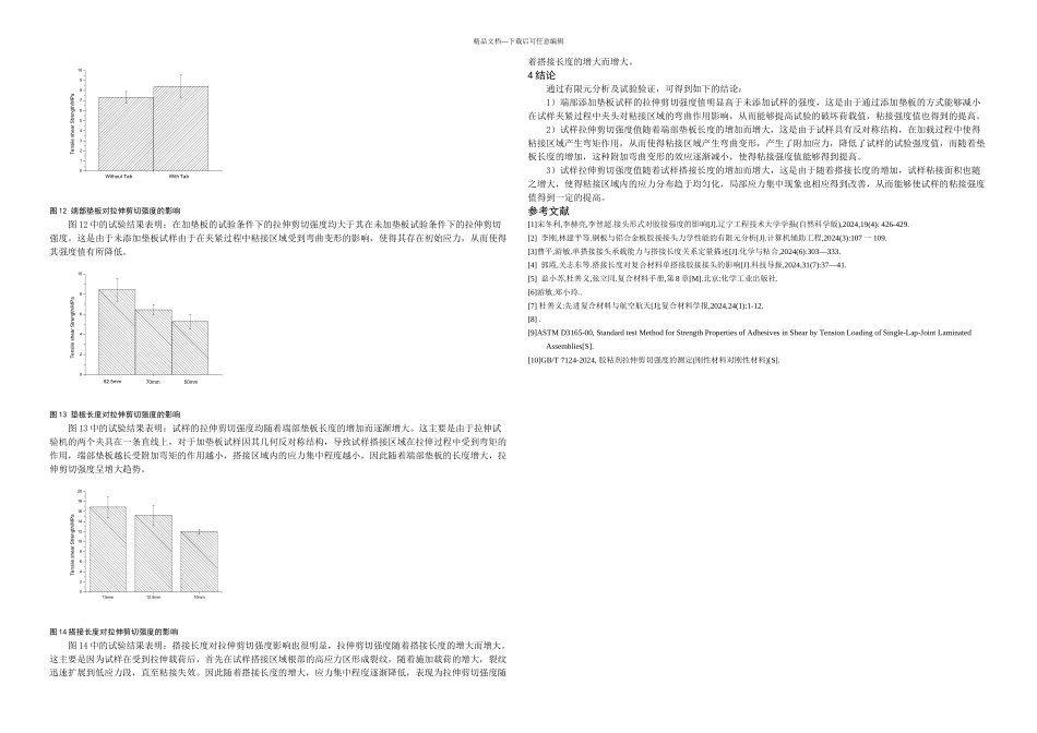 树脂基复合材料单搭接胶接有限元模拟_第3页