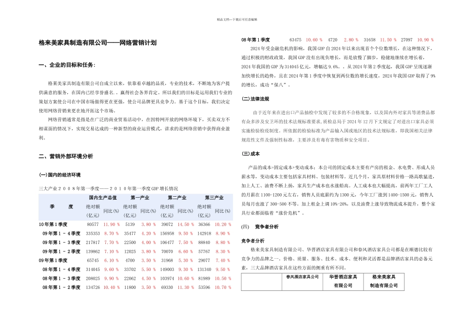 格来美家具网络营销策划方案_第3页