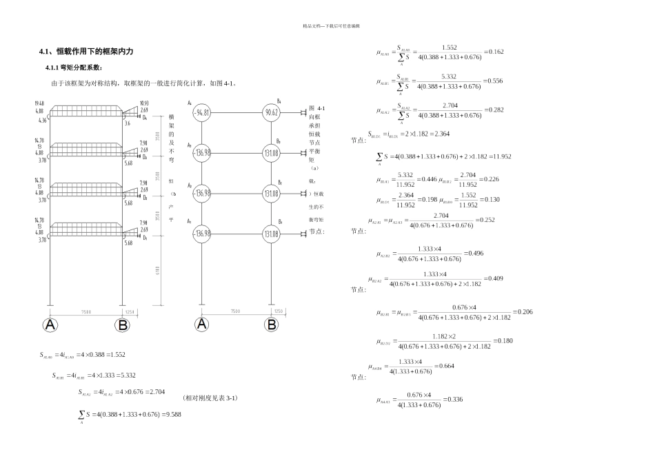 框架内力计算_第1页