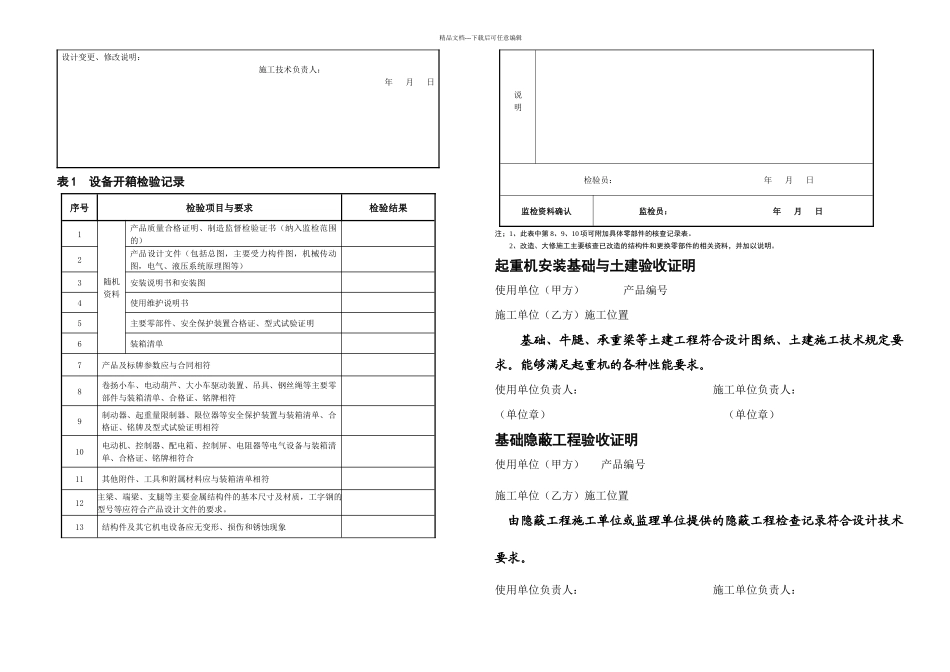 桥门式起重机施工过程记录_第2页