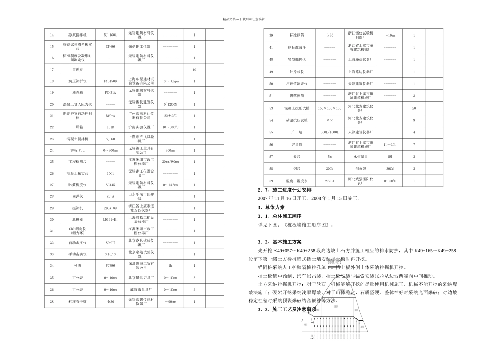 桩锚式挡墙的施工方案_第3页