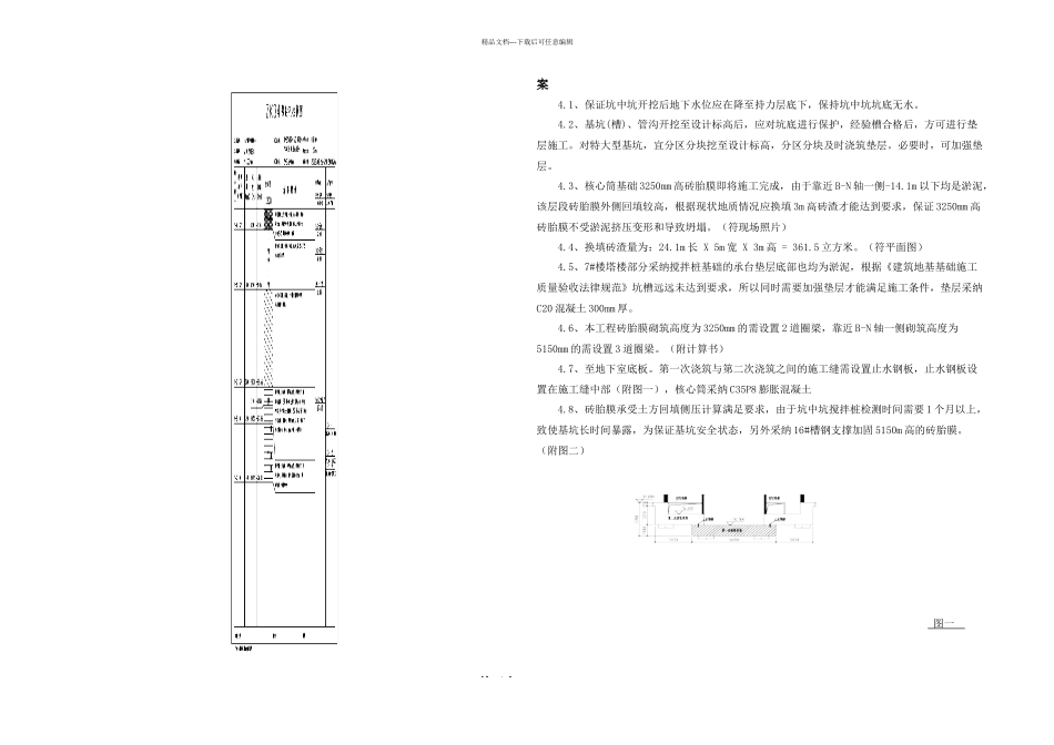 楼核心筒坑中坑施工方案建筑土木工程科技专业资料_第3页