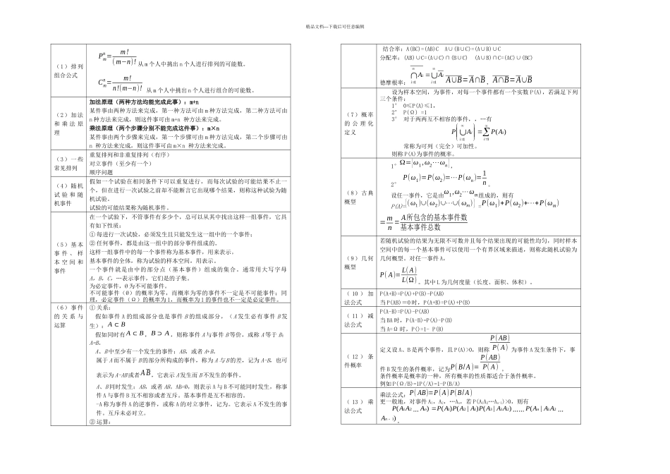 概率与数理统计公式_第1页