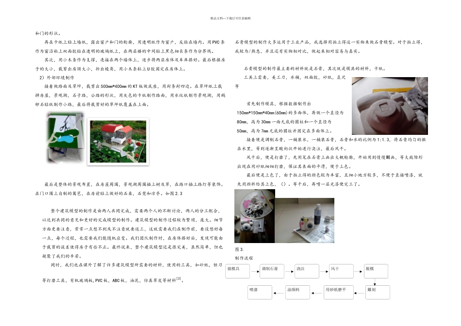 模型设计及制作课程总结_第3页