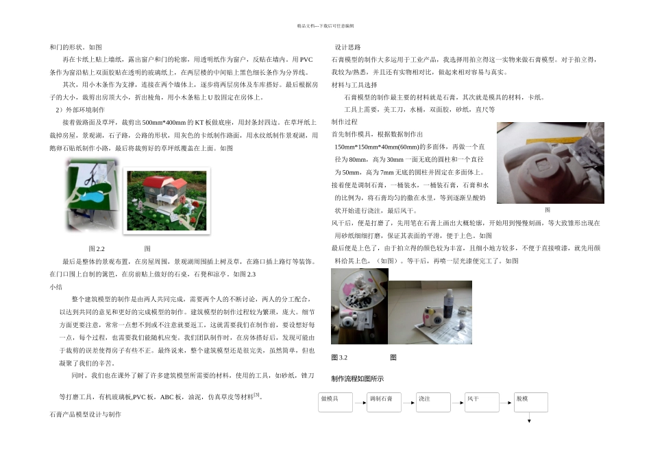 模型设计与制作课程总结_第3页