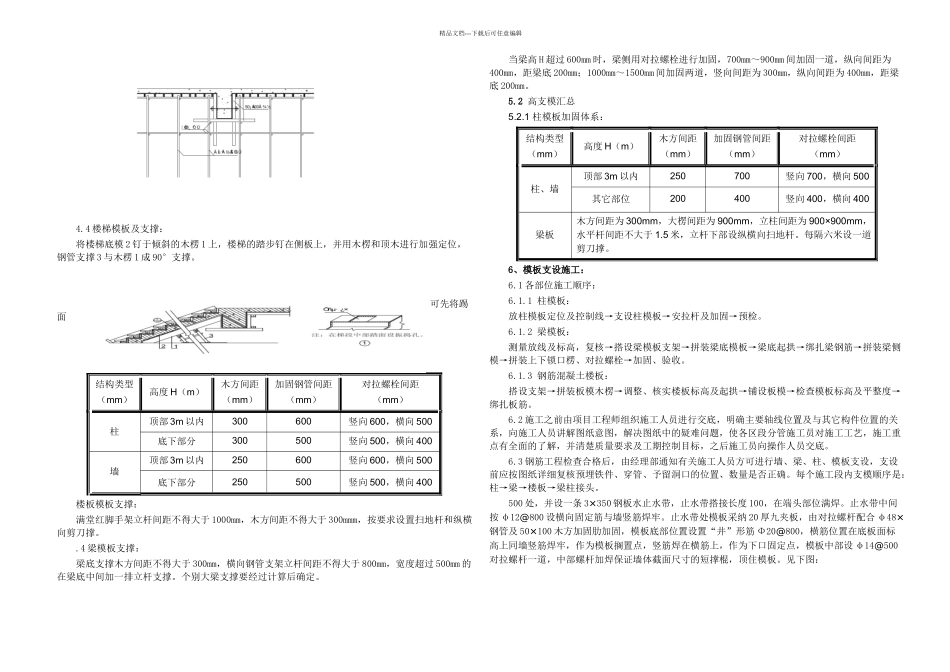 模板及高支模施工方案_第2页