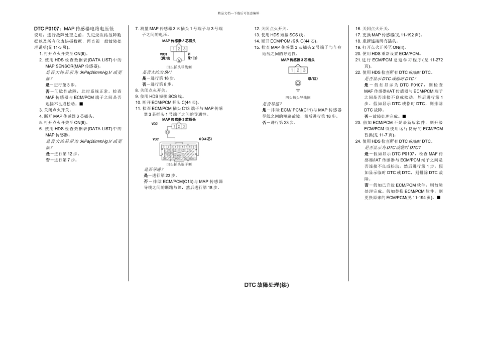 款东风本田思域发动机燃油与排放系统培训手册_第1页