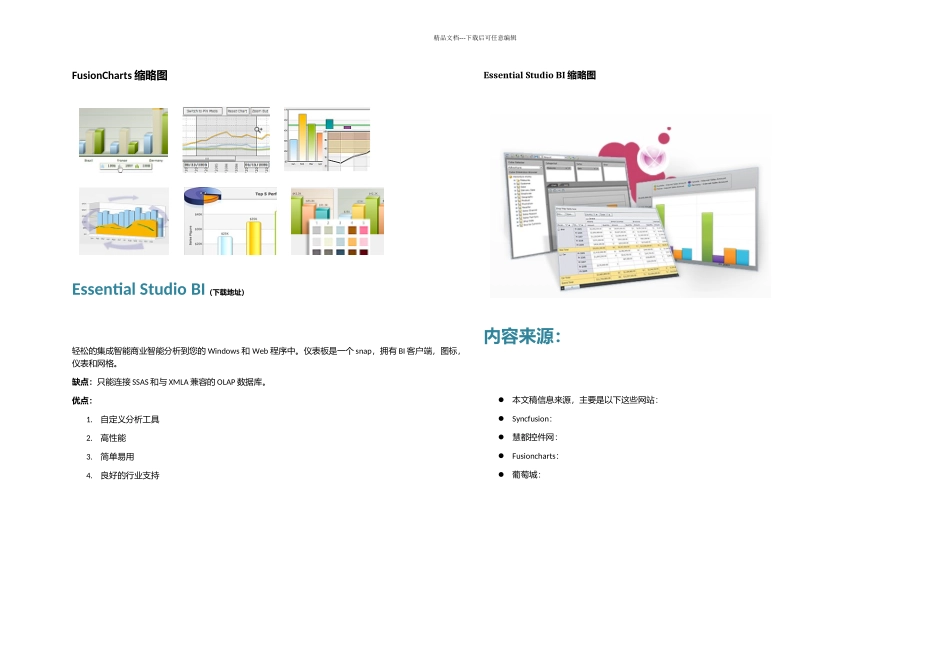 款NET主流BI商业智能控件对比优缺分析_第2页