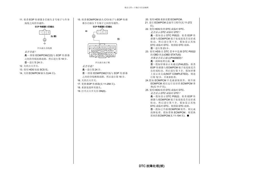 款东风本田思域发动机燃油与排放系统培训手册7_第2页