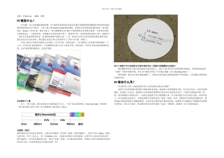 款UV保护镜对比评测