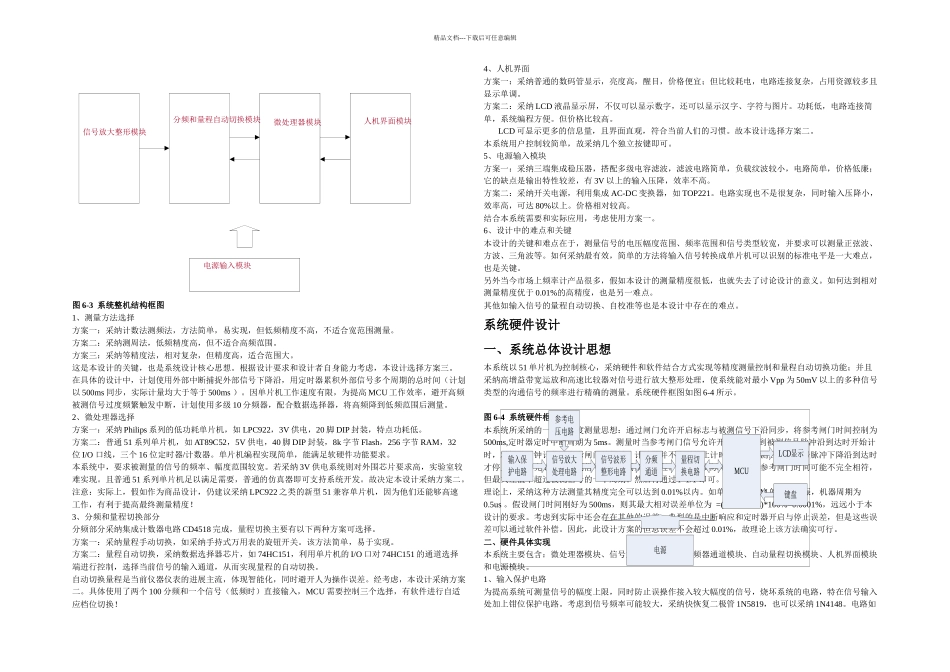 正弦波三角波方波等多用输入频率检测仪设计_第2页
