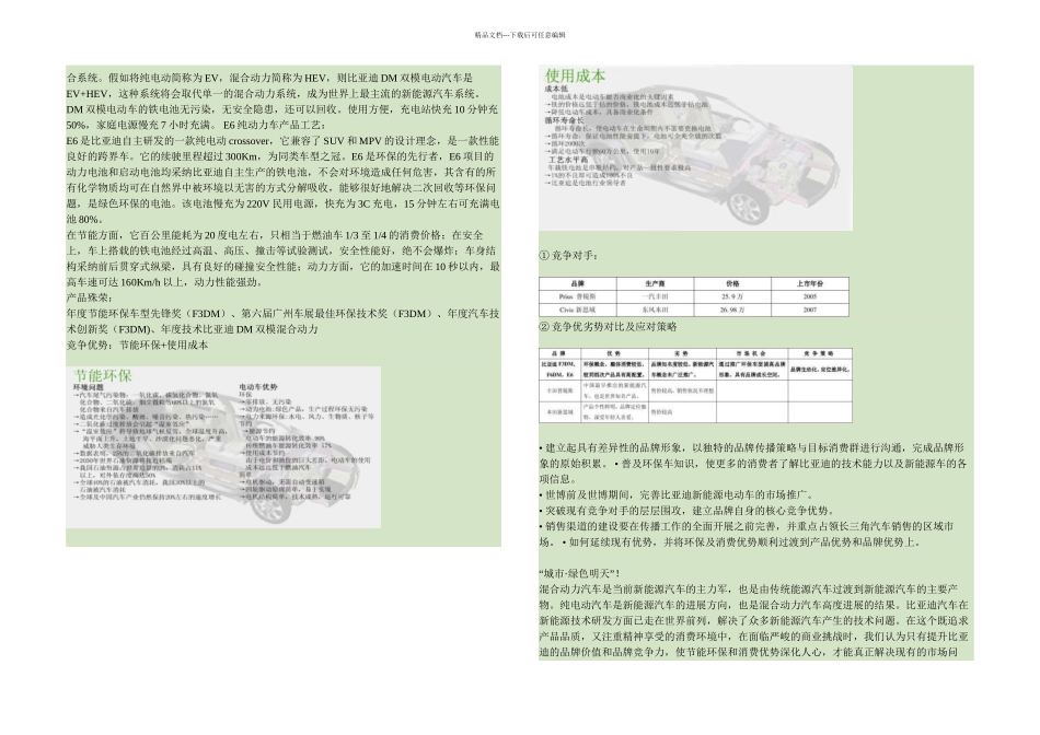 比亚迪新能源电动汽车长三角地区整合传播方案精_第2页