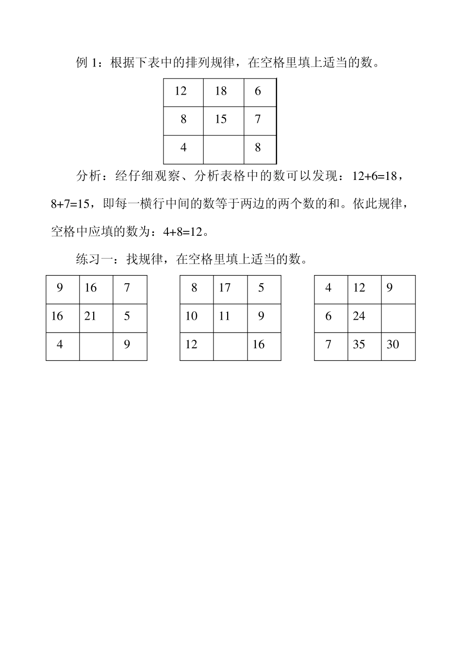 四年级举一反三第二周找规律_第2页