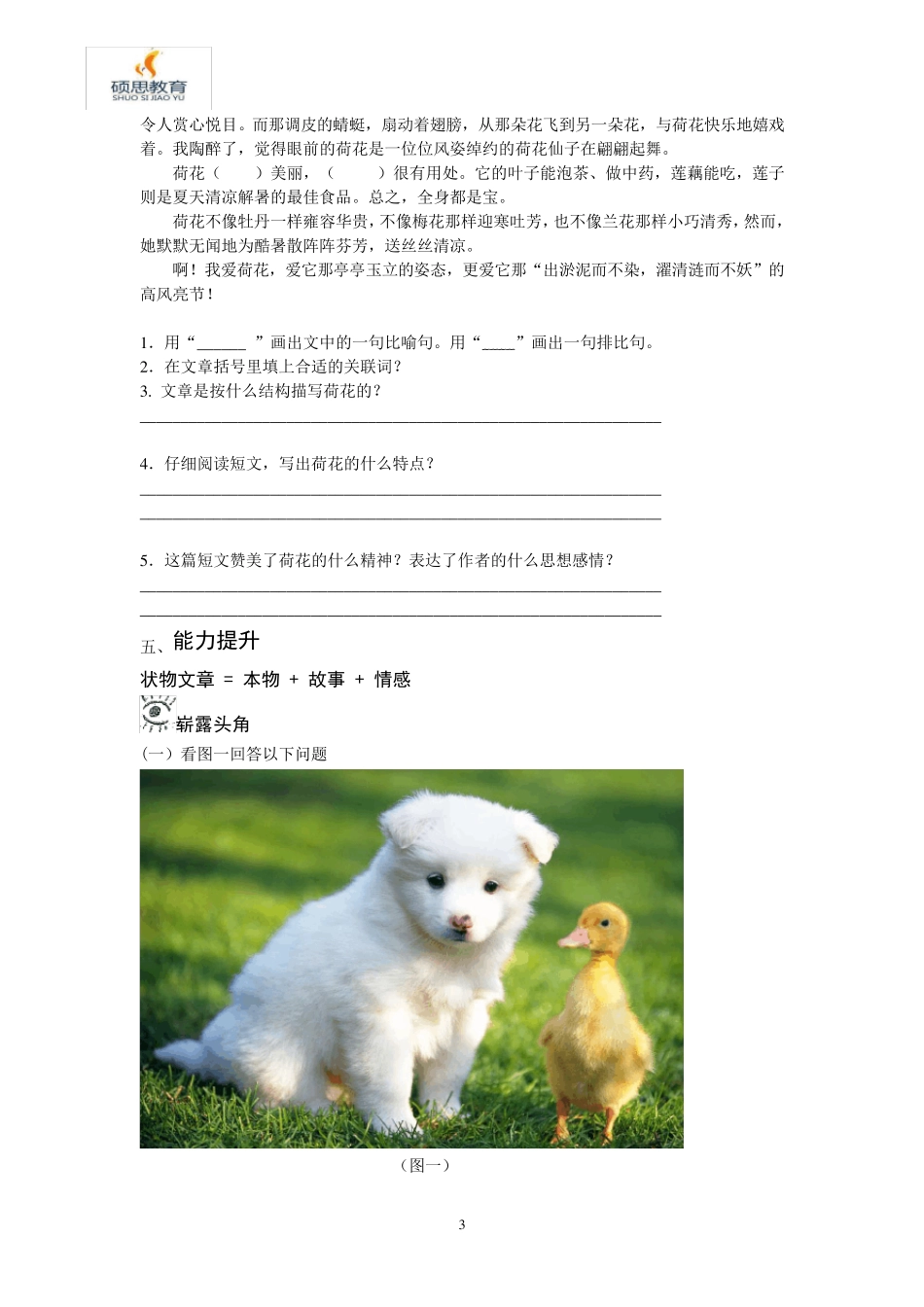 四年级语文阅读方法讲解与训练_第3页