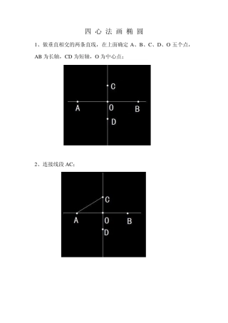 四心法画椭圆