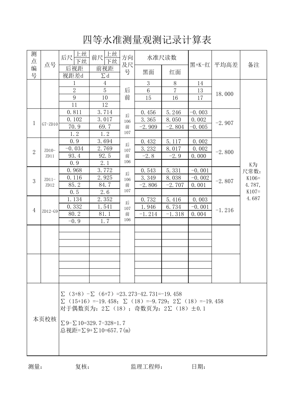 四等水准测量表_第3页